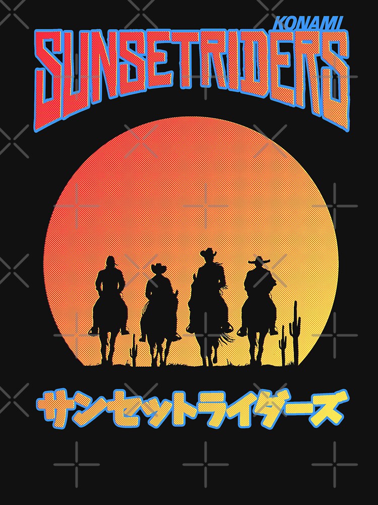 Sunset Riders Unisex Hoodie Pullover Casual Streetwear Graphic Print 3