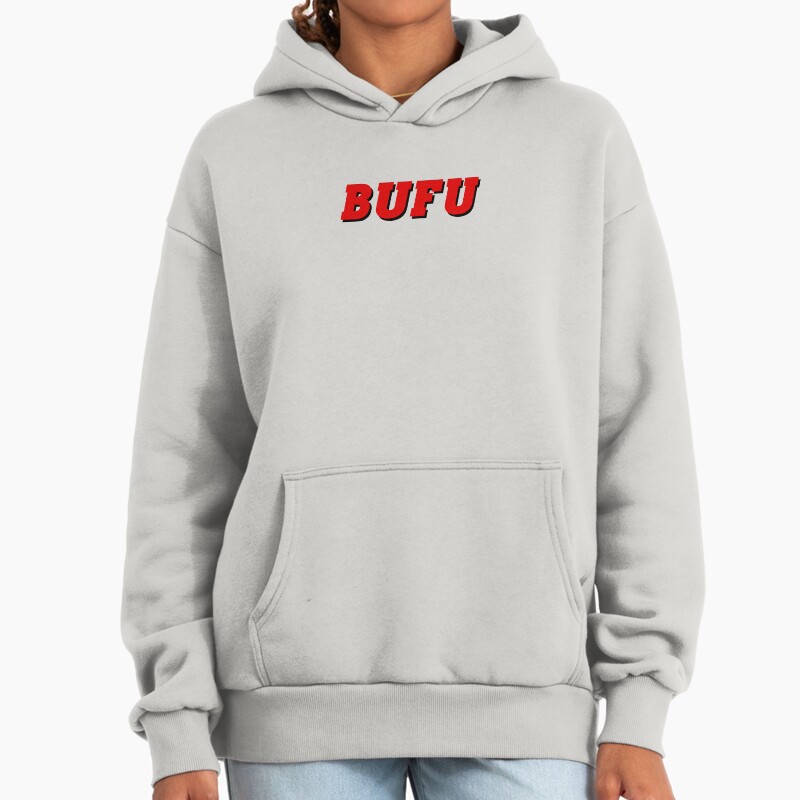 Bufu Unisex Hoodie Pullover Casual Streetwear Graphic Print 2
