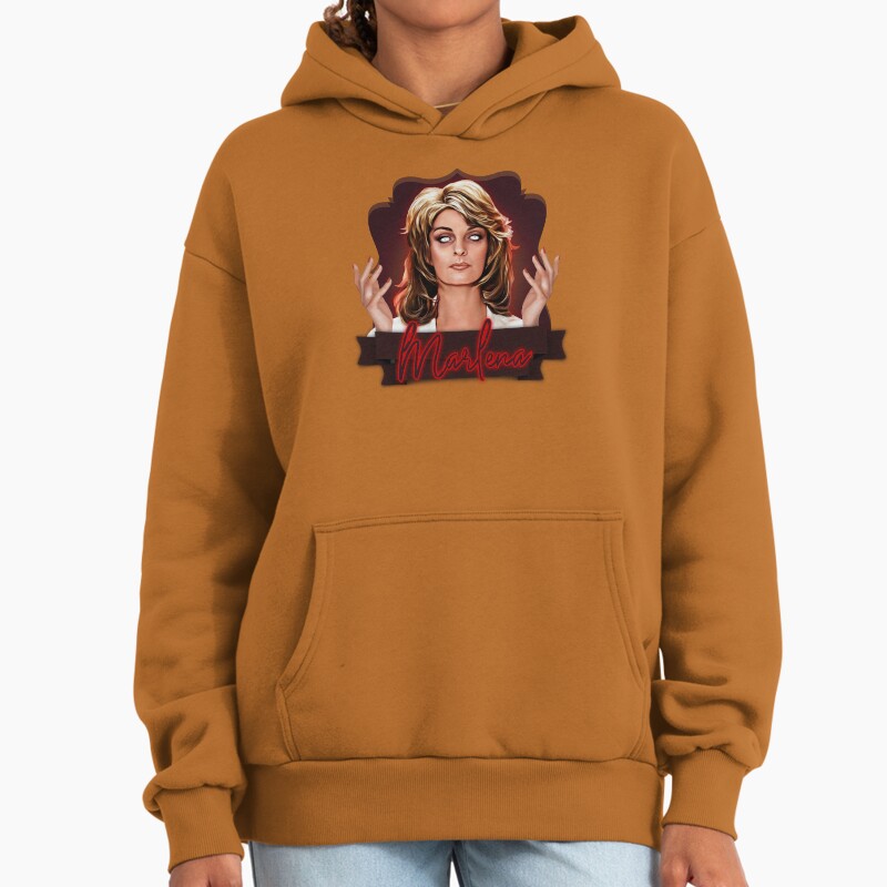 Marlena Unisex Hoodie Pullover Casual Streetwear Graphic Print 2