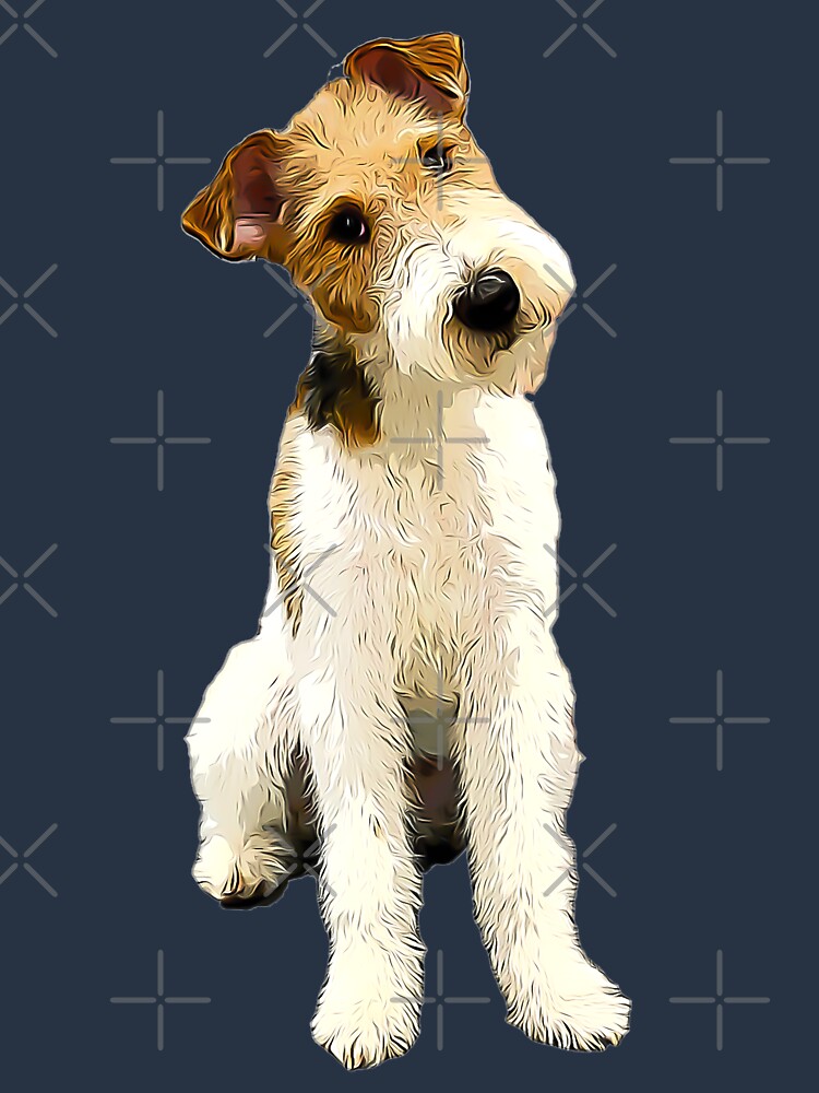 Wire Fox Terrier Head Tilt Unisex Hoodie Pullover Casual Streetwear Graphic Print 3