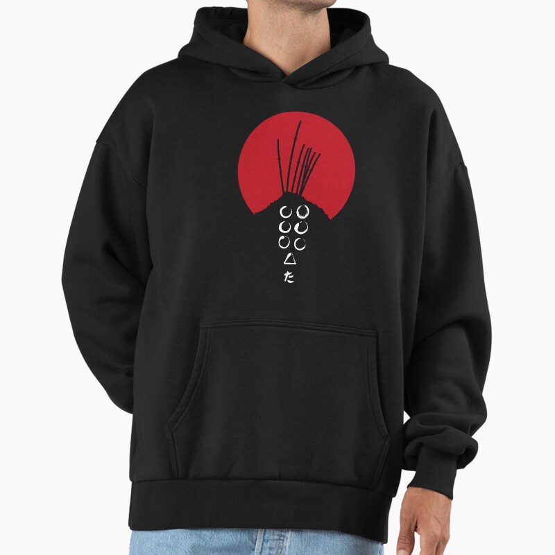 Seven Samurai Black Shirt Unisex Hoodie Pullover Casual Streetwear Graphic Print
