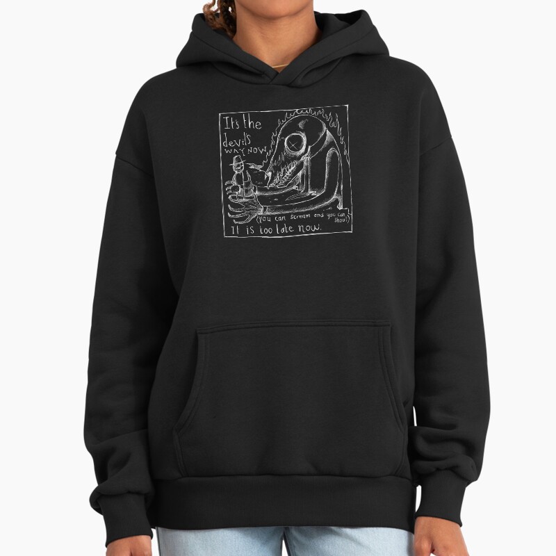 2 + 2 = 5 - Illustrated Lyrics - Inverted Unisex Hoodie Pullover Casual Streetwear Graphic Print 2