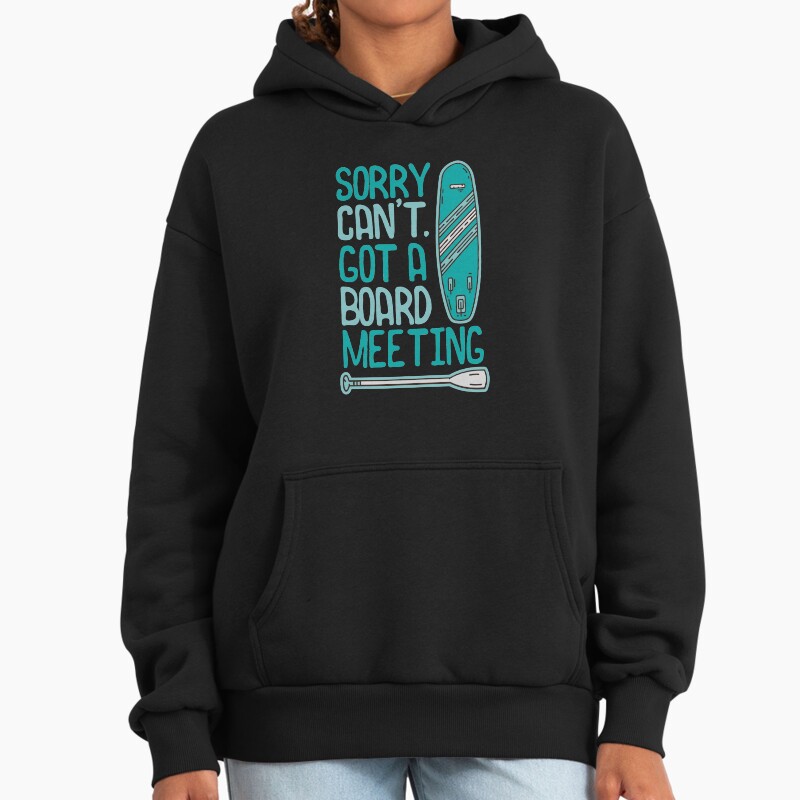 Sup | Stand Up Paddle Boarding | Board Meeting | Sunset Design Unisex Hoodie Pullover Casual Streetwear Graphic Print 2