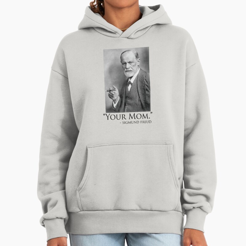 Your Mom Unisex Hoodie Pullover Casual Streetwear Graphic Print 2