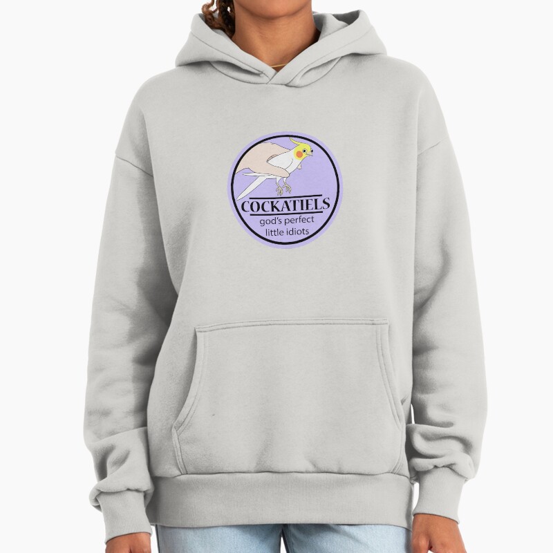 Cockatiels: God'S Perfect Little Idiots Unisex Hoodie Pullover Casual Streetwear Graphic Print 2