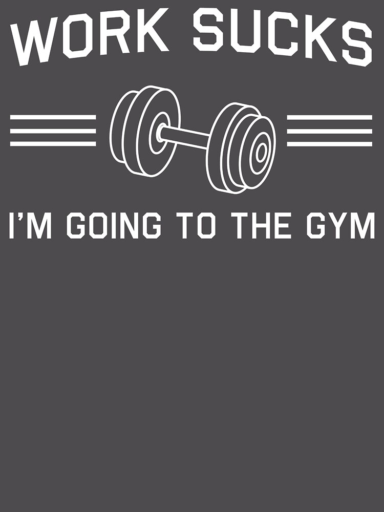 Work Sucks, I'M Going To The Gym Unisex Hoodie Pullover Casual Streetwear Graphic Print 3