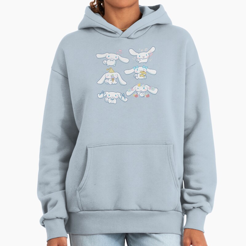 Cinnamon Roll Pattern Unisex Hoodie Pullover Casual Streetwear Graphic Print 2