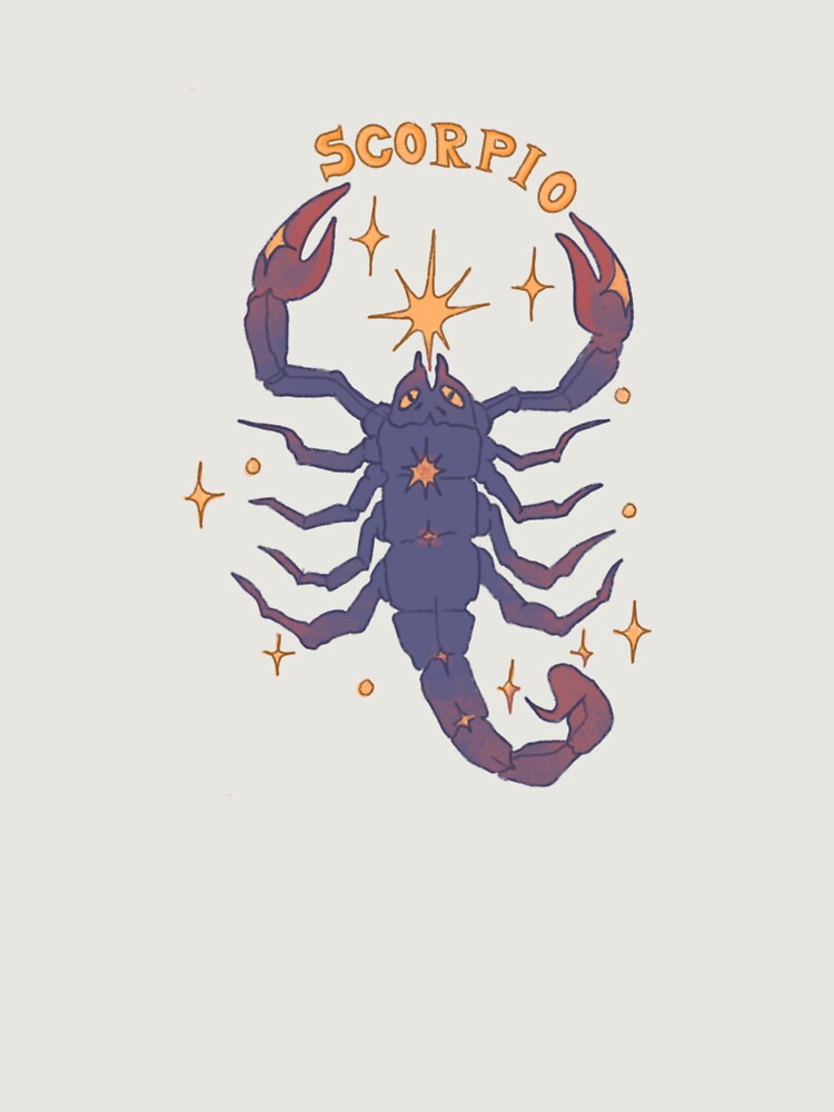 Scorpio Astrology Sign Starry Scorpion Design Unisex Hoodie Pullover Casual Streetwear Graphic Print 3