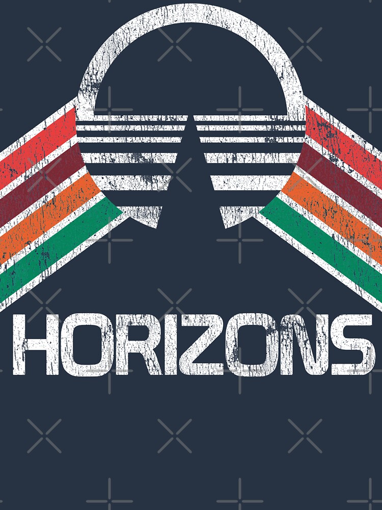 Vintage Horizons Distressed Logo In Vintage Retro Style Unisex Hoodie Pullover Casual Streetwear Graphic Print 3