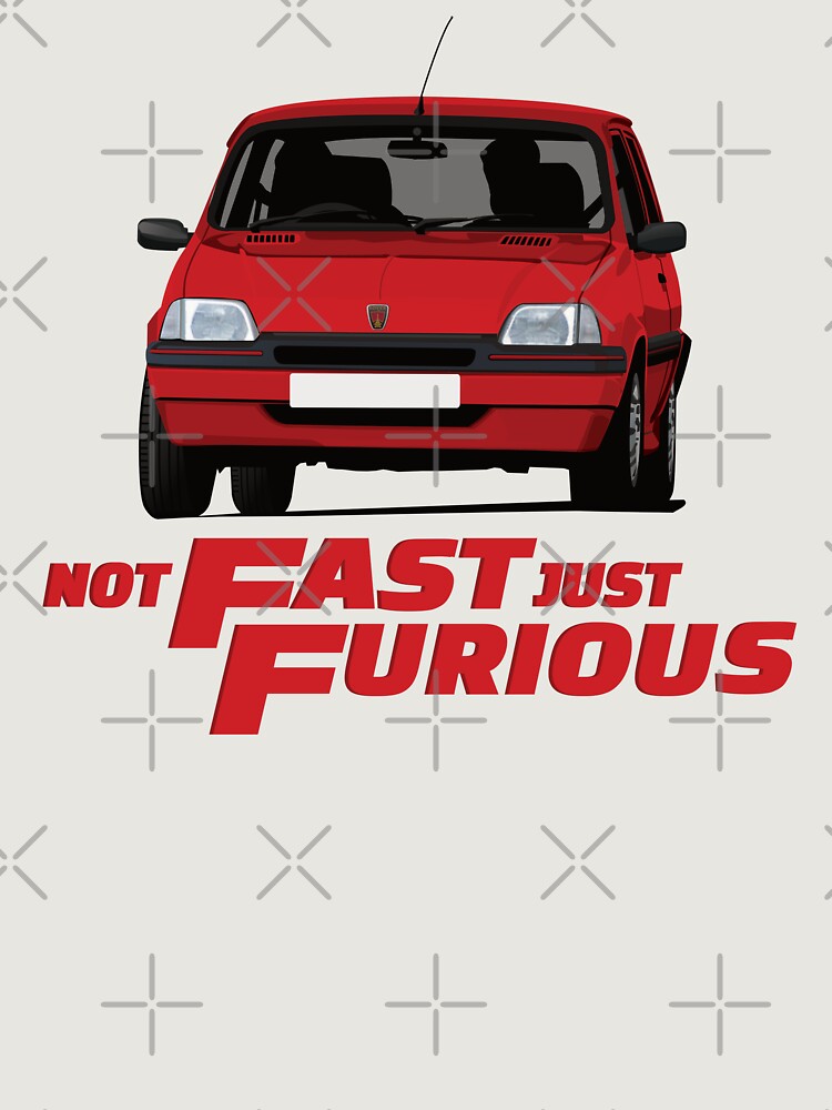 Rover Metro - Not Fast Just Furious - Red Unisex Hoodie Pullover Casual Streetwear Graphic Print 3