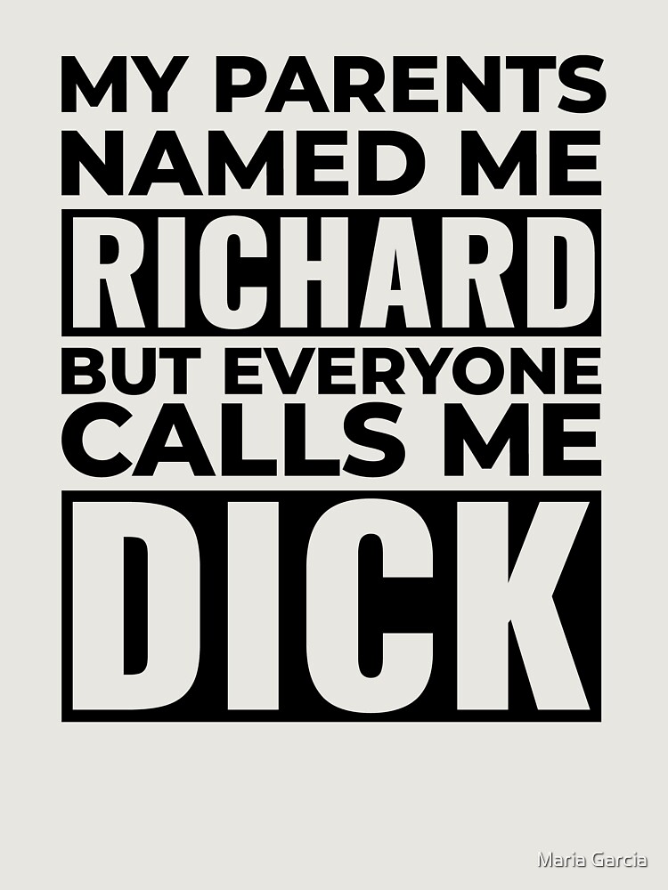 I'M A Dick, Richard Is My Name Unisex Sweater Crewneck Pullover Casual Streetwear Graphic Print 3