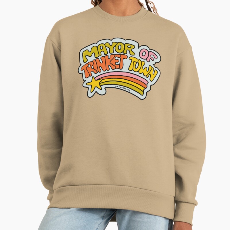 Mayor Of Trinket Town Unisex Sweater Crewneck Pullover Casual Streetwear Graphic Print 2