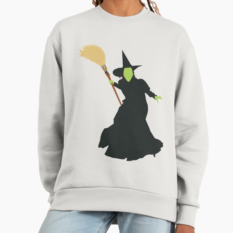 Wicked Witch Unisex Sweater Crewneck Pullover Casual Streetwear Graphic Print 2