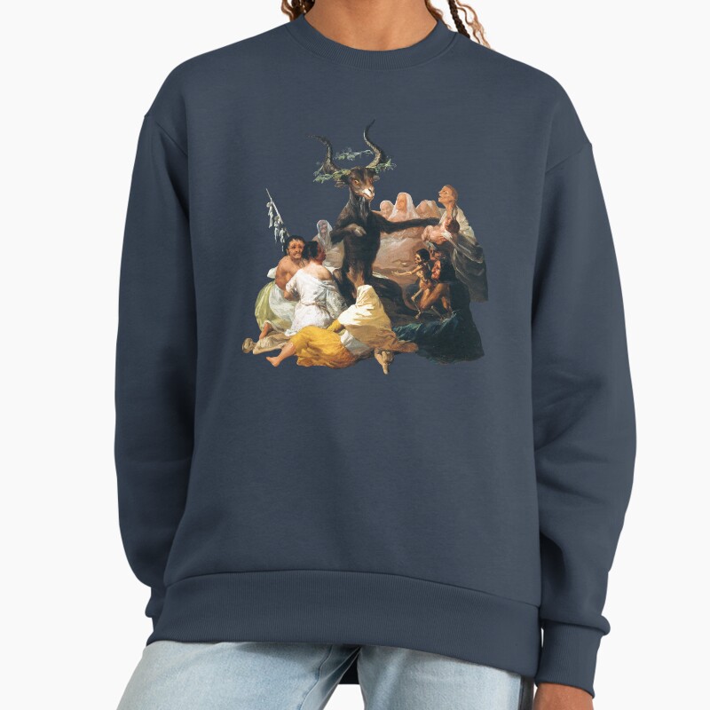 Francisco De Goya - Witches Sabbath Unisex Sweater Crewneck Pullover Casual Streetwear Graphic Print 2