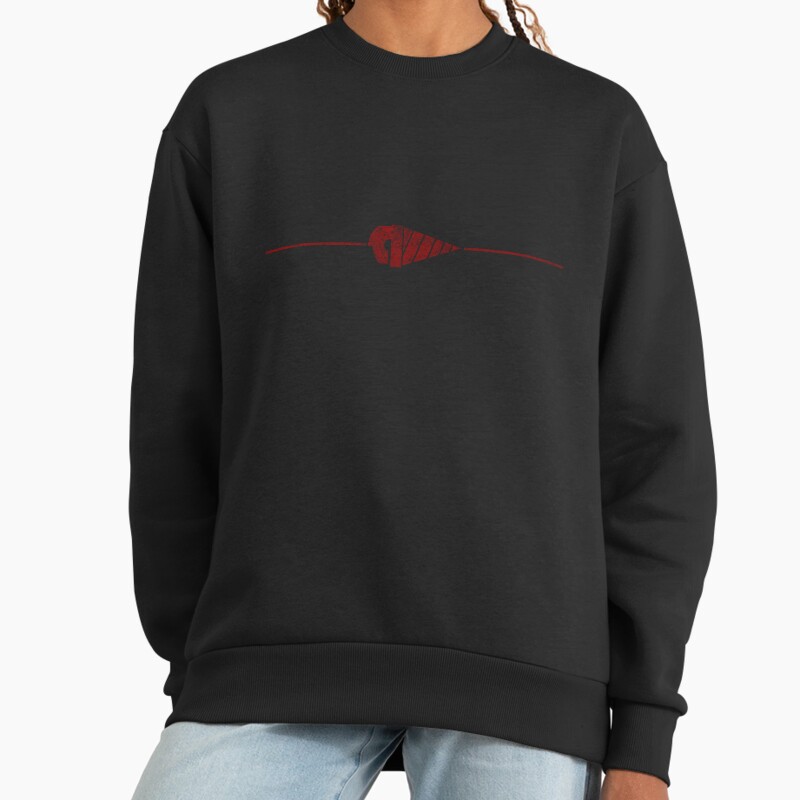 Gurren Lagann Drill (Vintage Red) Unisex Sweater Crewneck Pullover Casual Streetwear Graphic Print 2