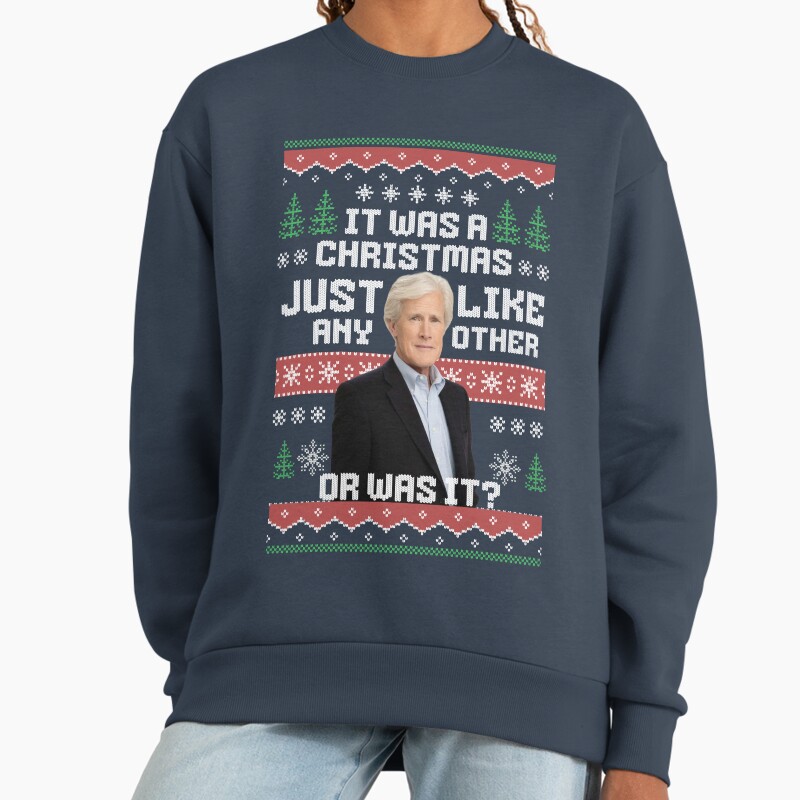 It Was A Christmas Just Like Any Other ... Or Was It?  Unisex Sweater Crewneck Pullover Casual Streetwear Graphic Print 2