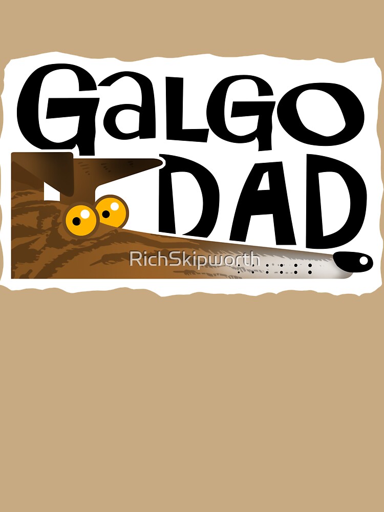 Galgo Dad (Dark Brindle) Unisex Sweater Crewneck Pullover Casual Streetwear Graphic Print 3