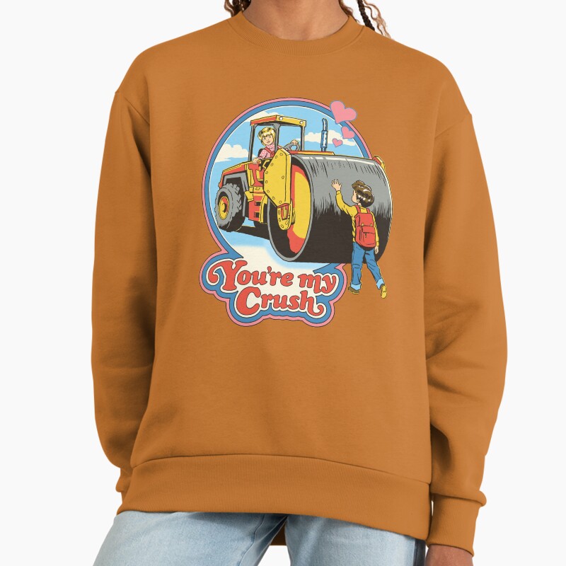 You'Re My Crush Unisex Sweater Crewneck Pullover Casual Streetwear Graphic Print 2