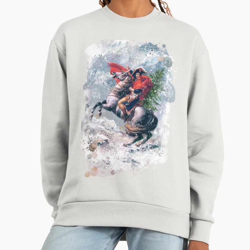 Napoleon Christmas Unisex Sweater Crewneck Pullover Casual Streetwear Graphic Print 2
