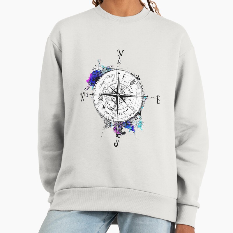 Not All Those Who Wander Are Lost Unisex Sweater Crewneck Pullover Casual Streetwear Graphic Print 2