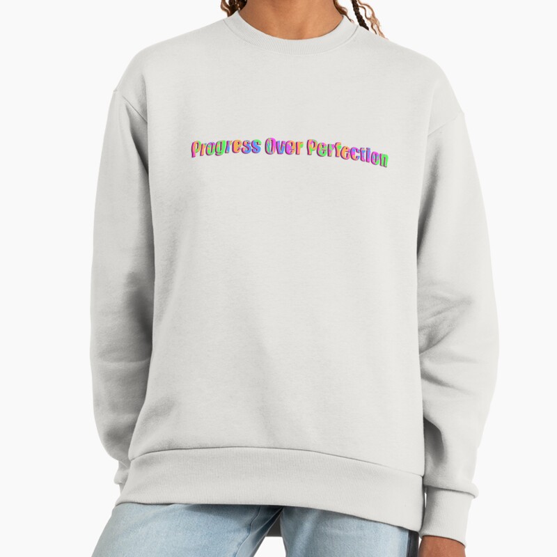 Your Pace Is Enough Motivational Affirmation Quote Unisex Sweater Crewneck Pullover Casual Streetwear Graphic Print 2