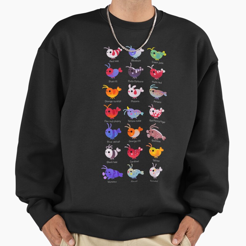Freshwater Shrimp - Name Unisex Sweater Crewneck Pullover Casual Streetwear Graphic Print