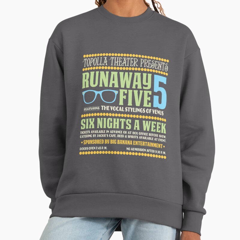 Live At Fourside Unisex Sweater Crewneck Pullover Casual Streetwear Graphic Print 2
