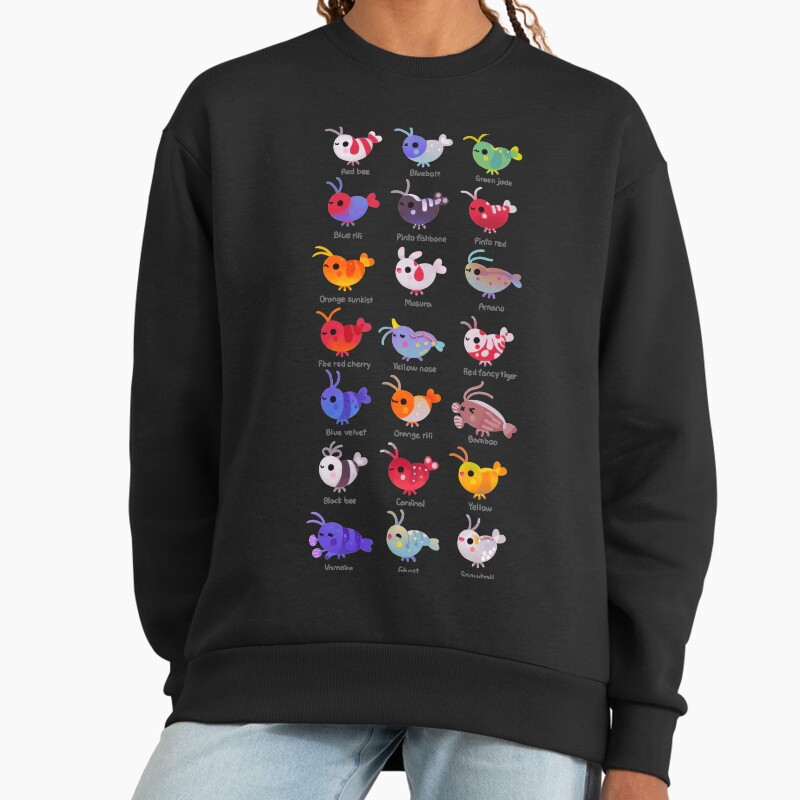 Freshwater Shrimp - Name Unisex Sweater Crewneck Pullover Casual Streetwear Graphic Print 2