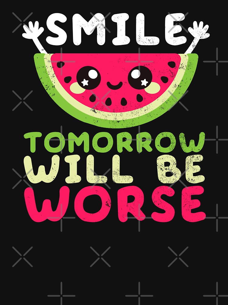 Watermelon Smile Unisex Sweater Crewneck Pullover Casual Streetwear Graphic Print 3