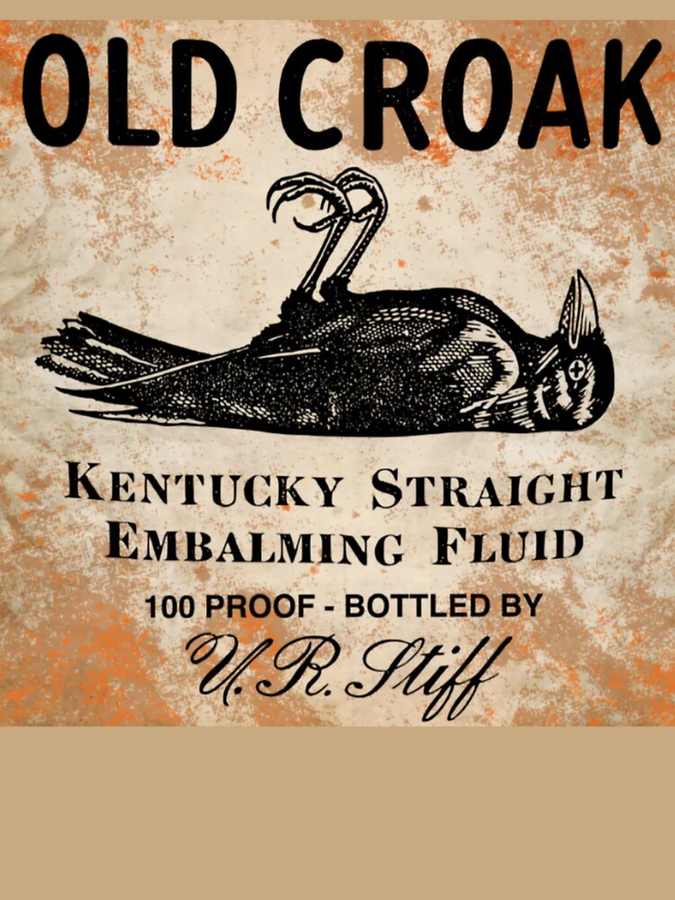 Old Croak Embalming Fluid Unisex Sweater Crewneck Pullover Casual Streetwear Graphic Print 3