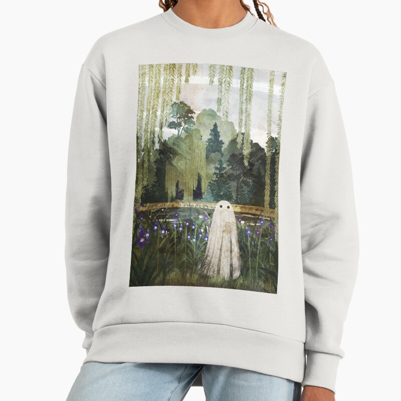 There'S A Ghost Amongst The Iris Unisex Sweater Crewneck Pullover Casual Streetwear Graphic Print 2