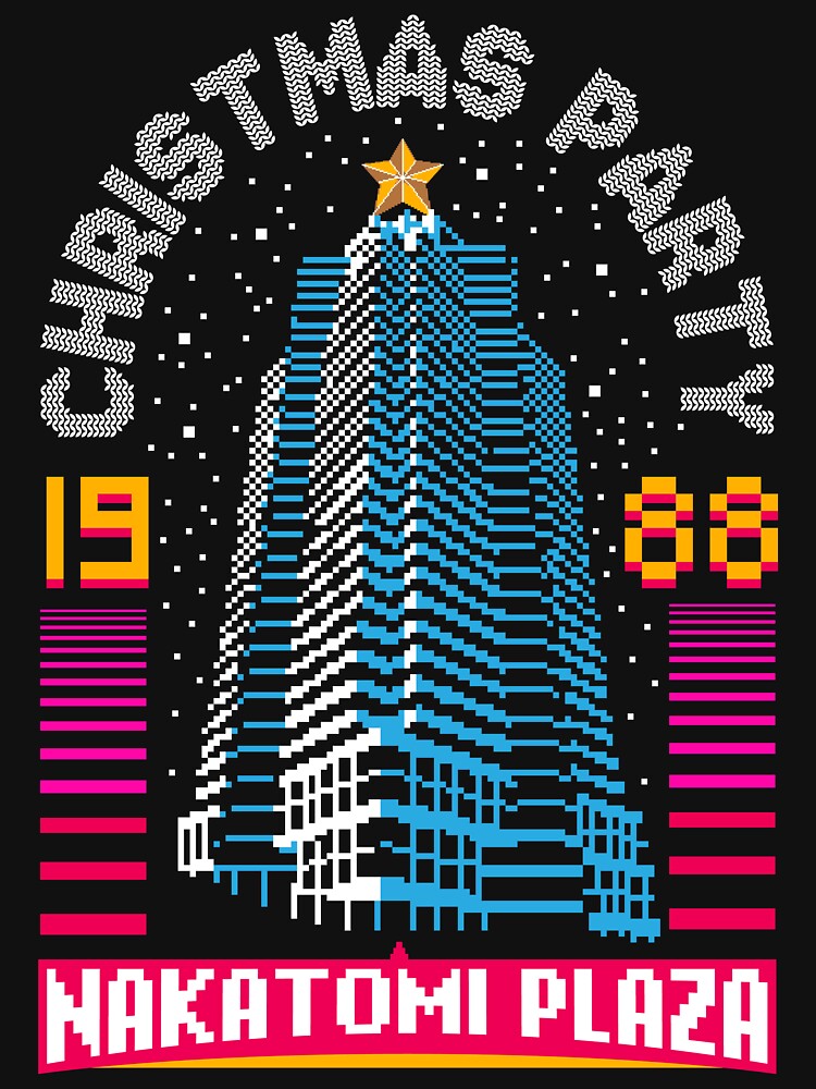Nakatomi Plaza Christmas Party 88 - Retro Christmas Unisex Sweater Crewneck Pullover Casual Streetwear Graphic Print 3