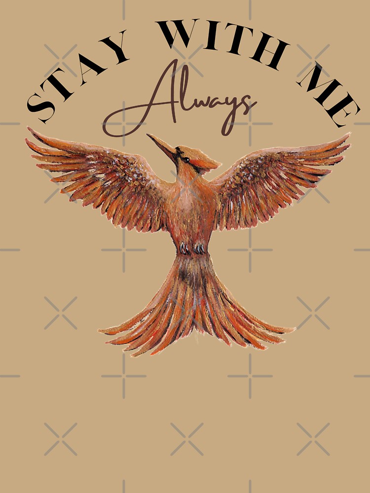 Mockingjay, Stay With Me - Always. Unisex Sweater Crewneck Pullover Casual Streetwear Graphic Print 3