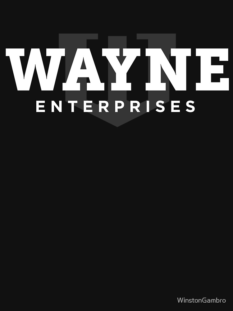 Wayne Enterprises (White) Unisex Sweater Crewneck Pullover Casual Streetwear Graphic Print 3