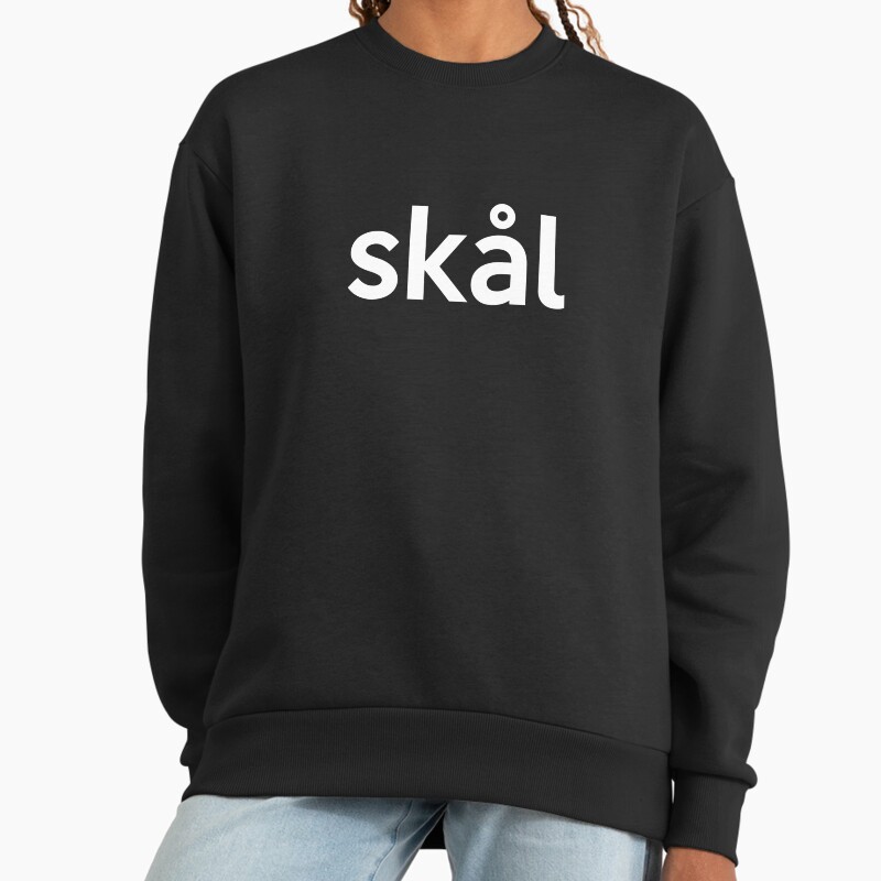 Scandinavian SkL Swedish Norwegian Danish Unisex Sweater Crewneck Pullover Casual Streetwear Graphic Print 2