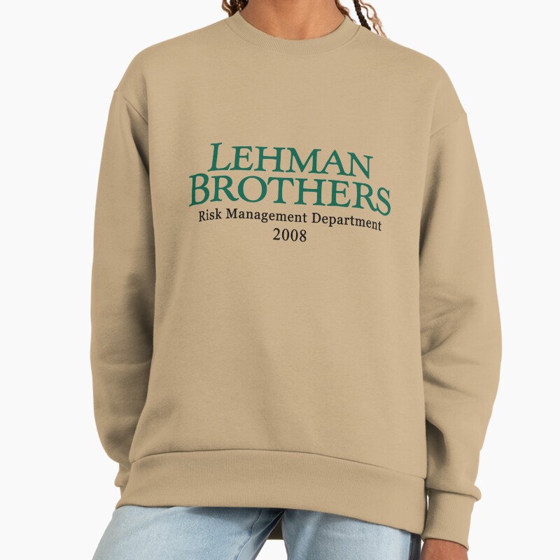 Lehman Brothers Risk Management 2008 Financial Crisis Intern Unisex Sweater Crewneck Pullover Casual Streetwear Graphic Print 2