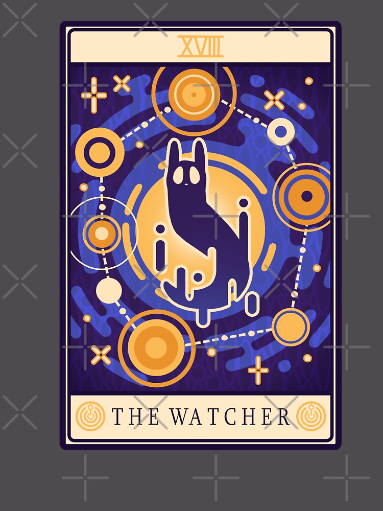 The Watcher Tarot - Rain World Unisex Sweater Crewneck Pullover Casual Streetwear Graphic Print 3
