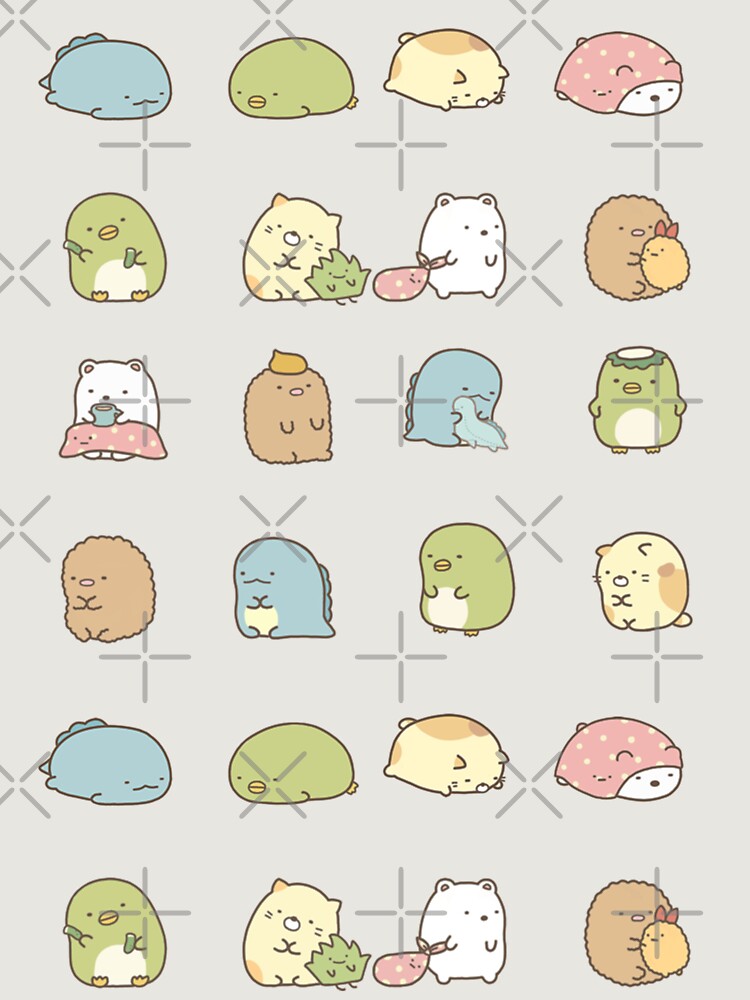 Sumikko Gurashi Pattern Unisex Sweater Crewneck Pullover Casual Streetwear Graphic Print 3