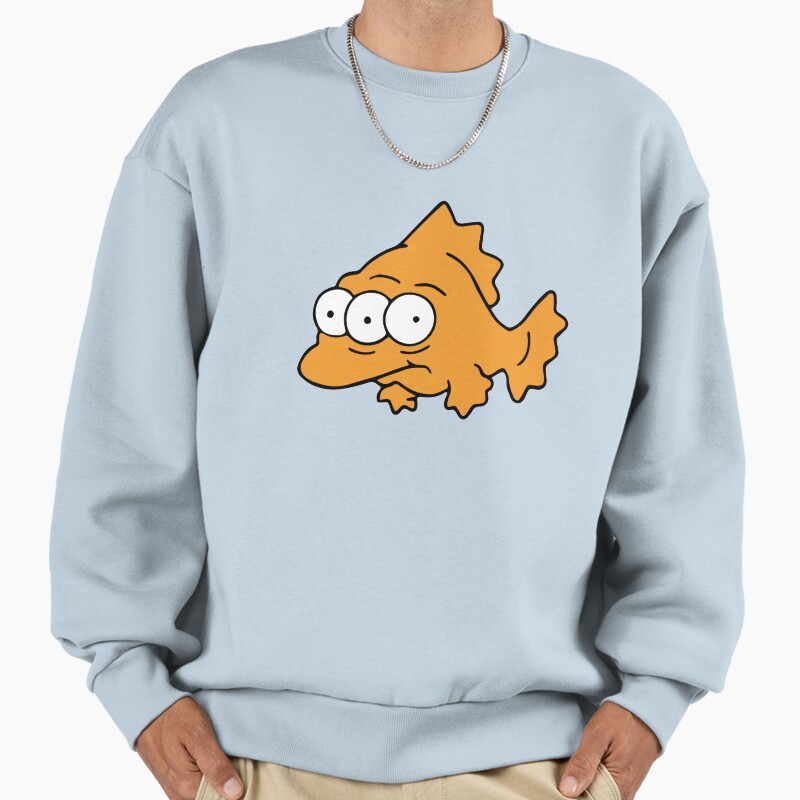 Blinky | The Simpsons Themed | @Heckinfarout Unisex Sweater Crewneck Pullover Casual Streetwear Graphic Print
