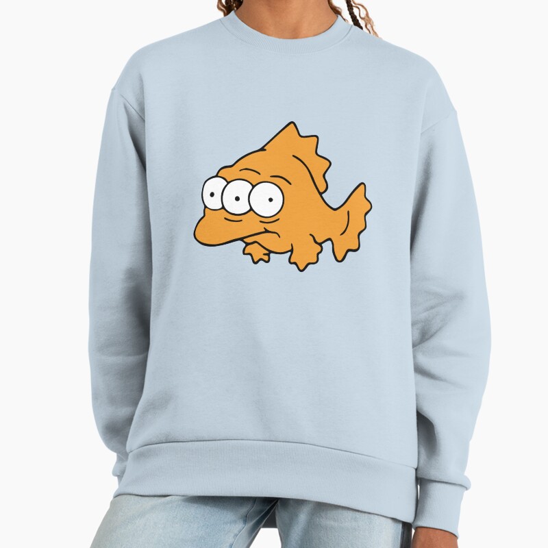Blinky | The Simpsons Themed | @Heckinfarout Unisex Sweater Crewneck Pullover Casual Streetwear Graphic Print 2