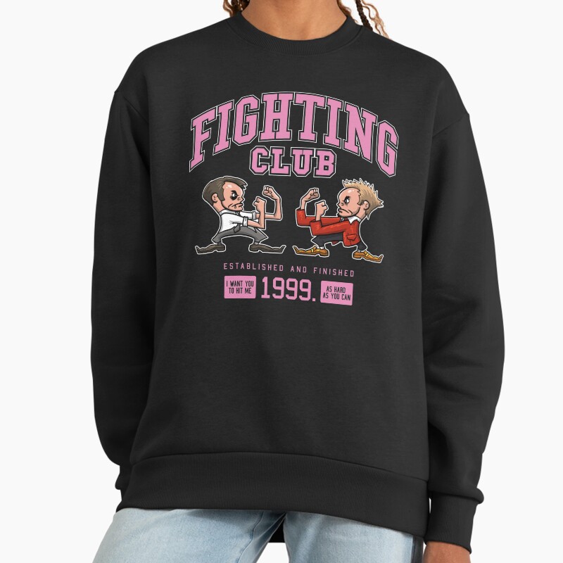 Fighting Club Unisex Sweater Crewneck Pullover Casual Streetwear Graphic Print 2