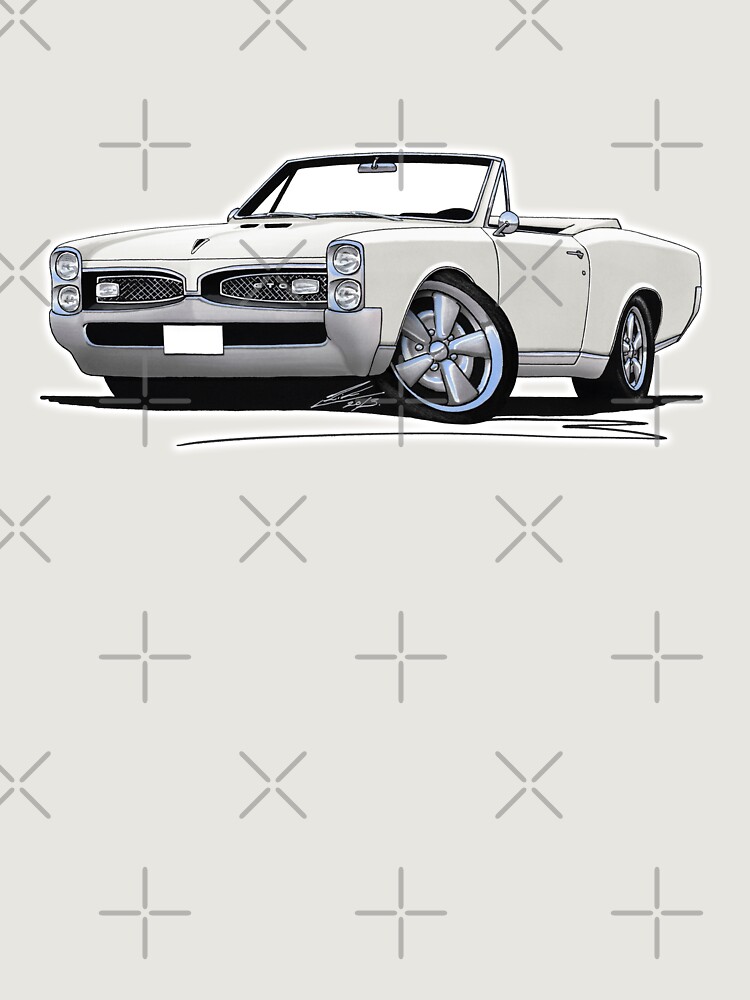 Pontiac Gto (1967) Convertible White Unisex Sweater Crewneck Pullover Casual Streetwear Graphic Print 3