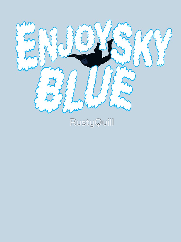 Enjoy Sky Blue Unisex Sweater Crewneck Pullover Casual Streetwear Graphic Print 3