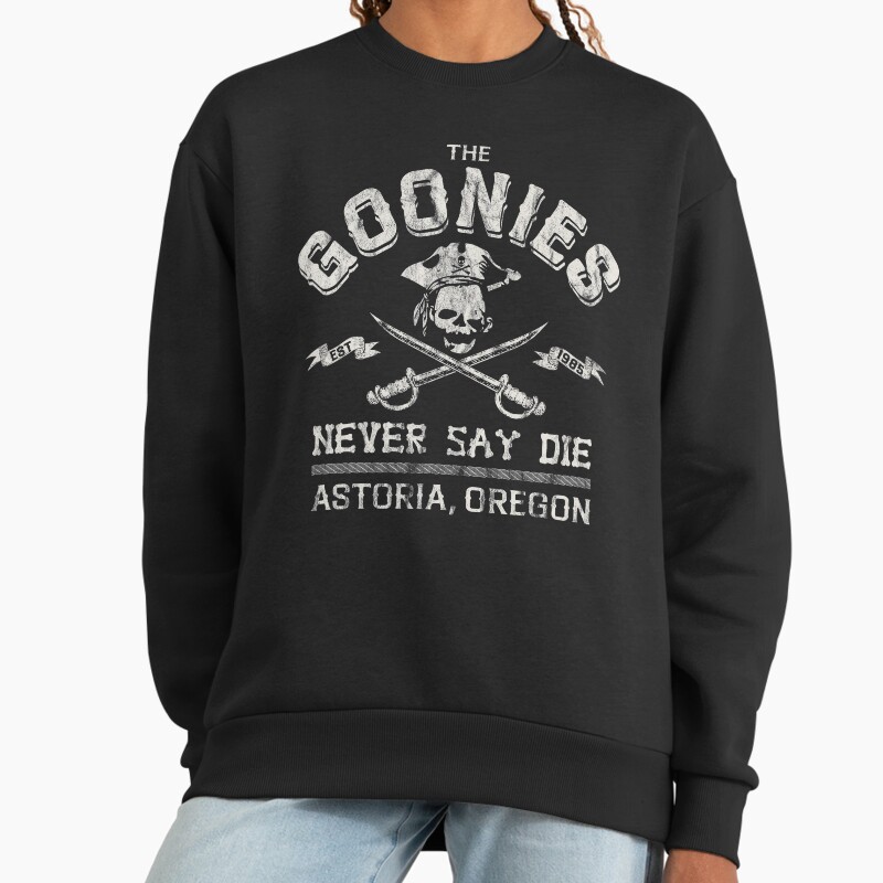 The Goonies Vintage Circa 1985 Unisex Sweater Crewneck Pullover Casual Streetwear Graphic Print 2