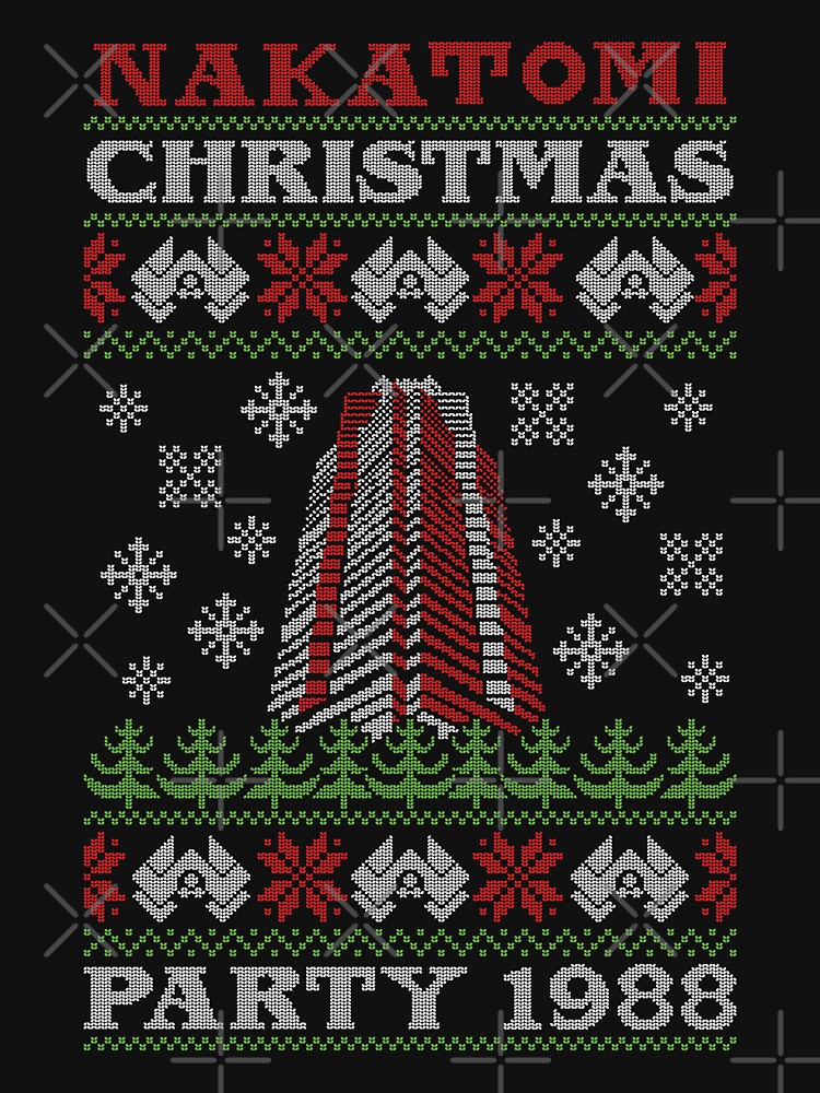 Nakatomi Plaza Christmas Party Knitted  Unisex Sweater Crewneck Pullover Casual Streetwear Graphic Print 3