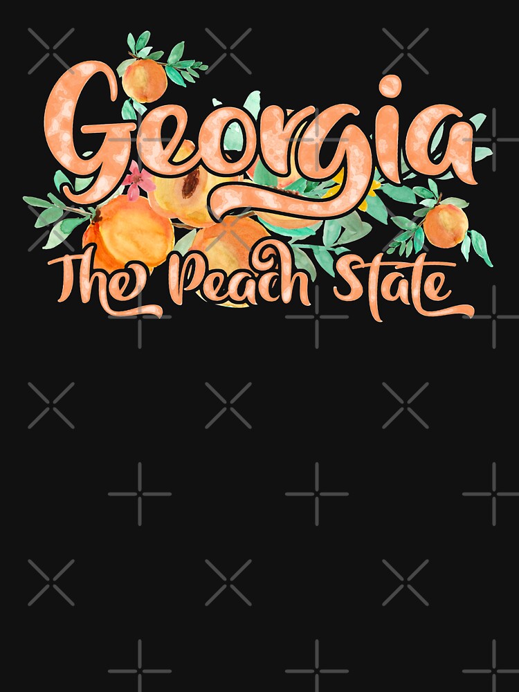 Georgia The Peach State Unisex Sweater Crewneck Pullover Casual Streetwear Graphic Print 3