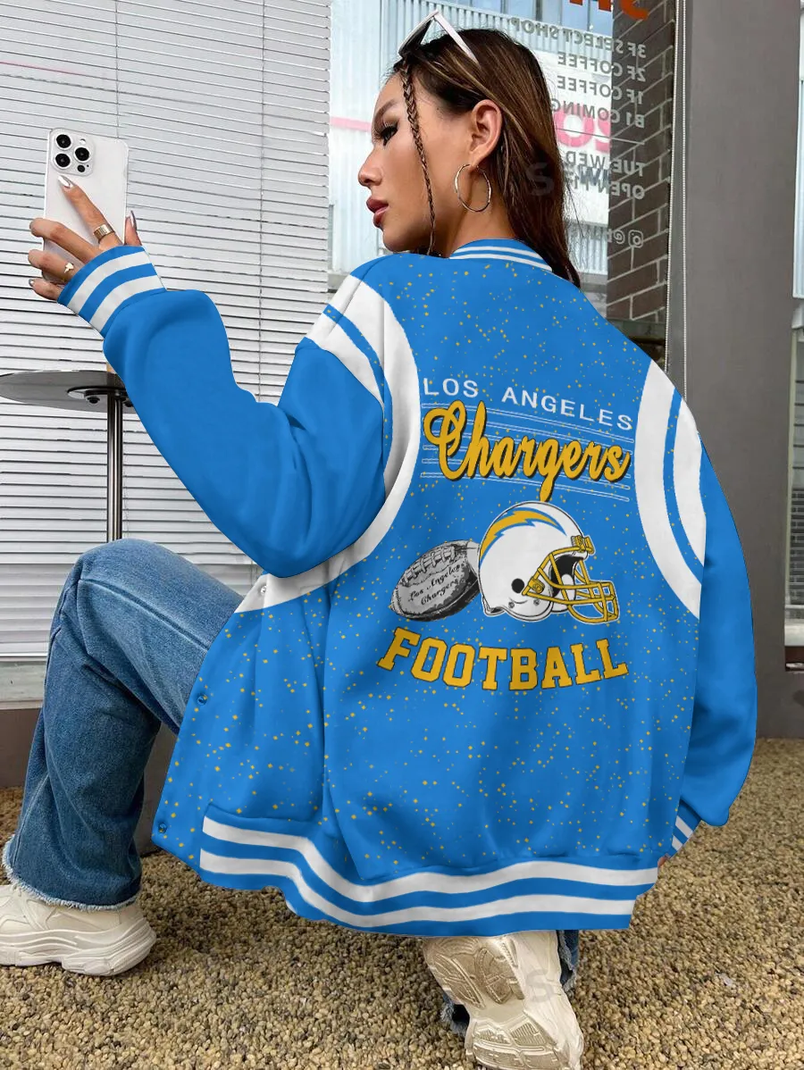 Los Angeles Chargers National Football League Varsity Jacket For Men And Women - Image 2