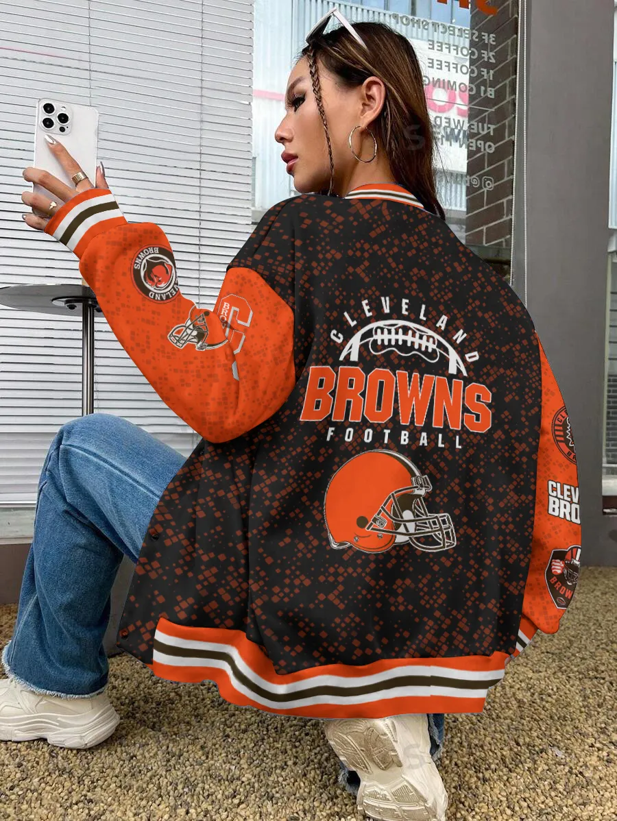 Cleveland Browns National Football League Varsity Jacket For Sport Fans - Image 2