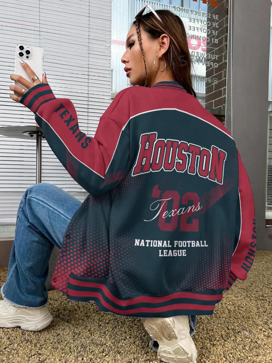 Houston Texans National Football League Varsity Jacket For Sport Fans - Image 2