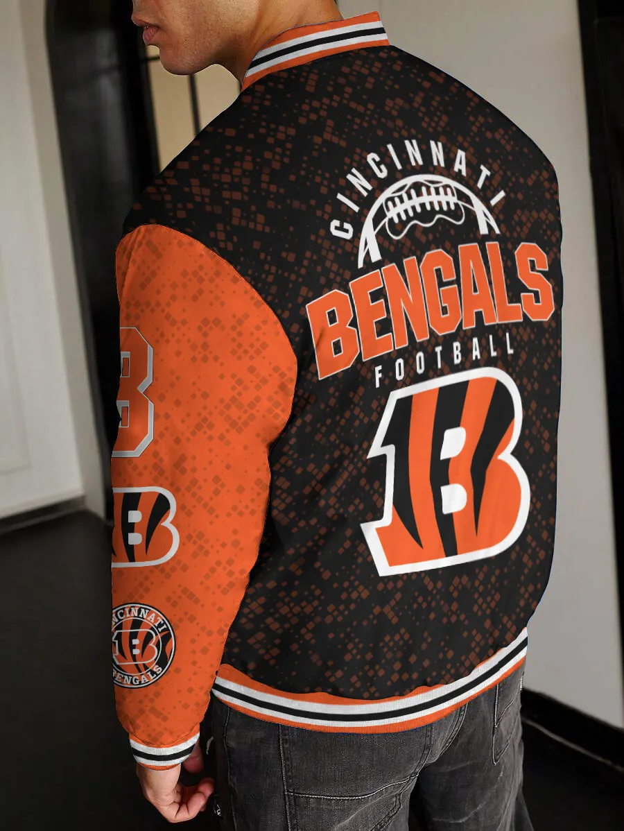Cincinnati Bengals National Football League Varsity Jacket For Women And Men - Image 2